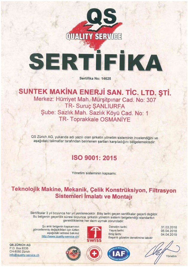 ISO-9001 sertifika